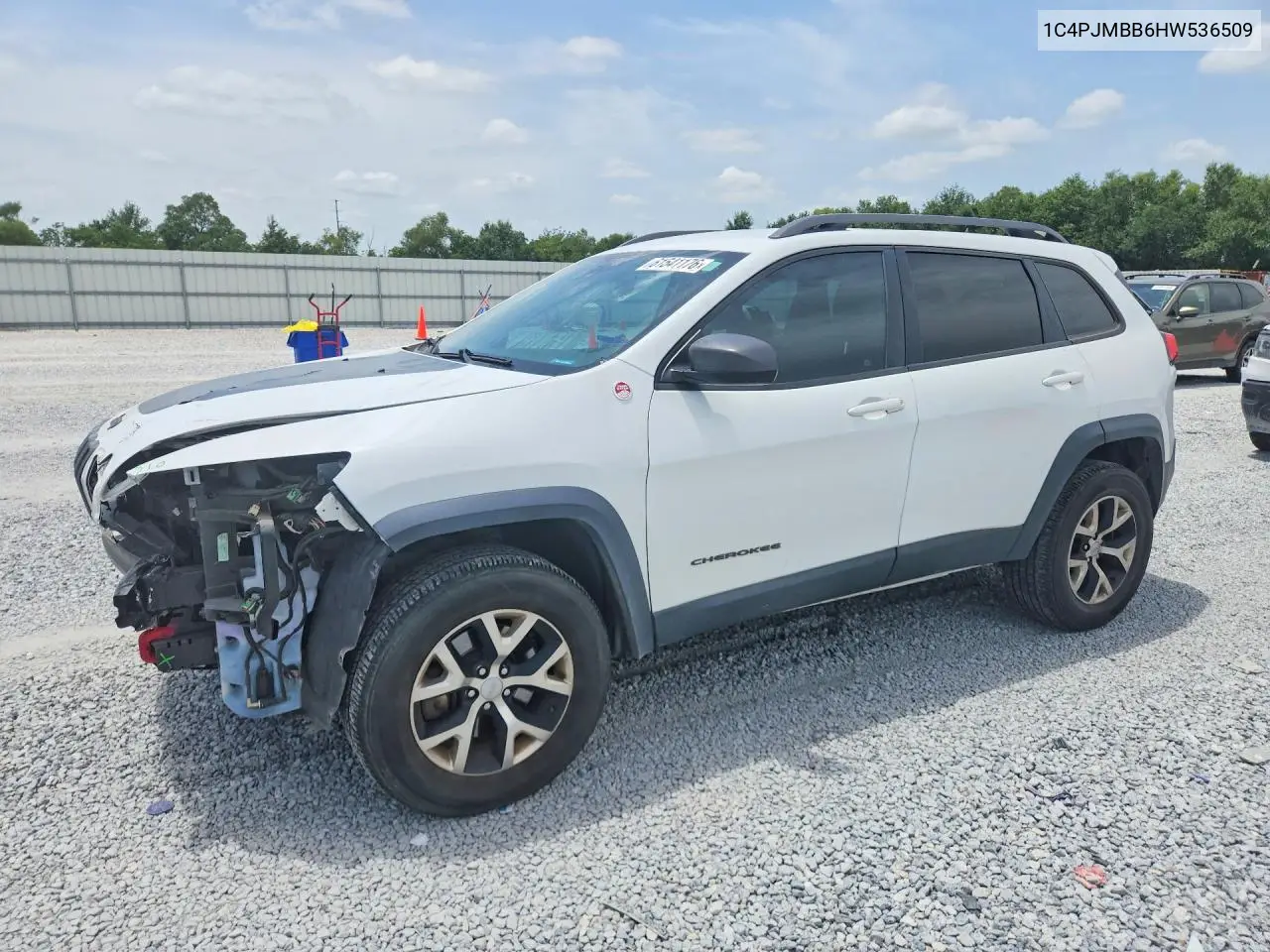 2017 Jeep Cherokee Trailhawk VIN: 1C4PJMBB6HW536509 Lot: 61541176