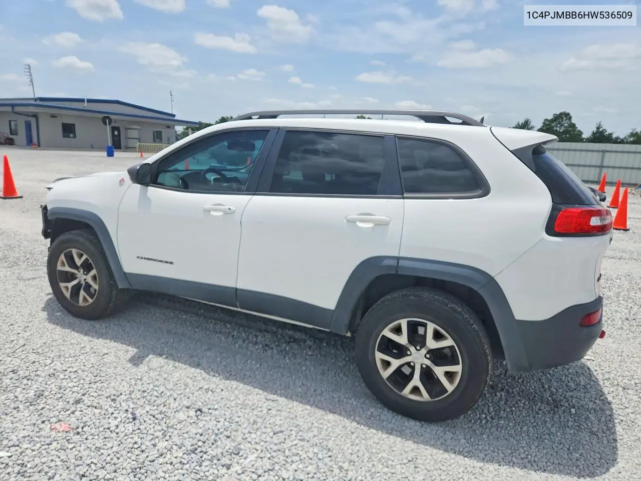 2017 Jeep Cherokee Trailhawk VIN: 1C4PJMBB6HW536509 Lot: 61541176