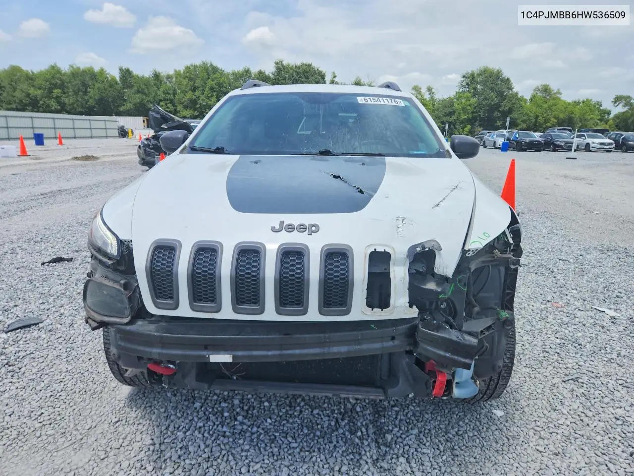 2017 Jeep Cherokee Trailhawk VIN: 1C4PJMBB6HW536509 Lot: 61541176