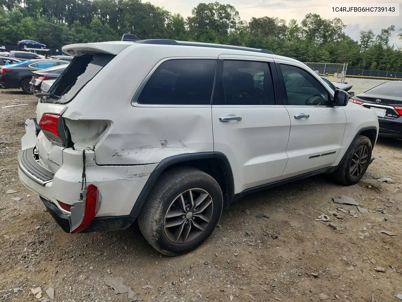 2017 Jeep Grand Cherokee Limited VIN: 1C4RJFBG6HC739143 Lot: 61566216