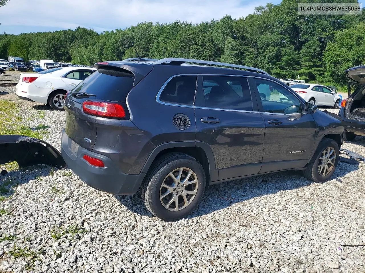 2017 Jeep Cherokee Latitude VIN: 1C4PJMCB3HW635058 Lot: 61666426