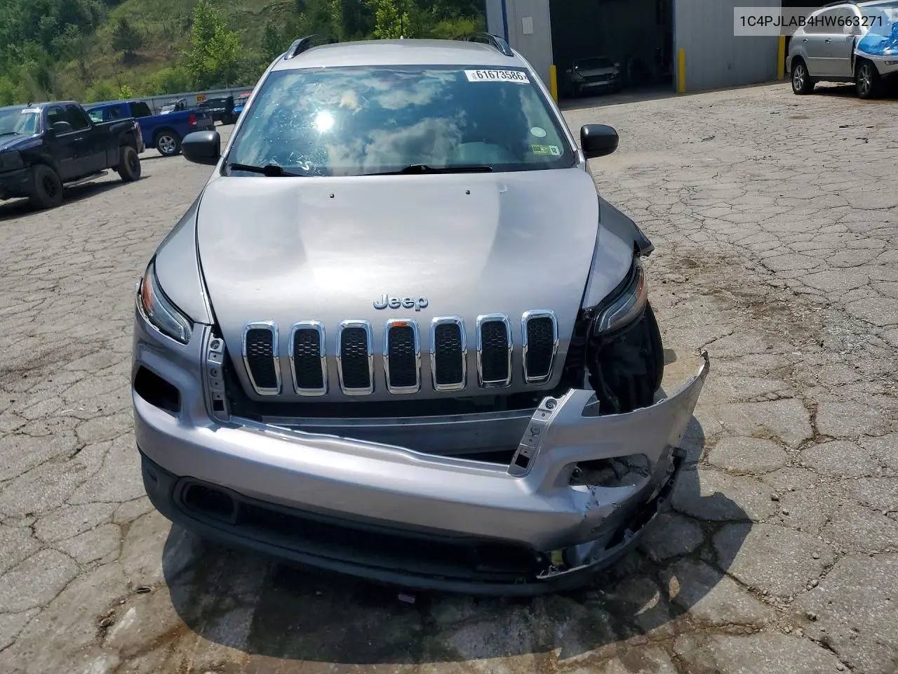 2017 Jeep Cherokee Sport VIN: 1C4PJLAB4HW663271 Lot: 61673586