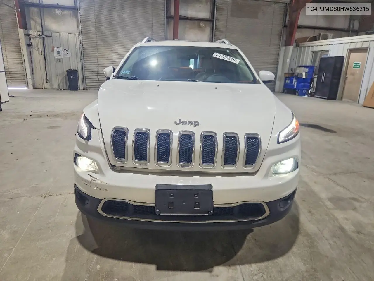 2017 Jeep Cherokee Limited VIN: 1C4PJMDS0HW636215 Lot: 61729516