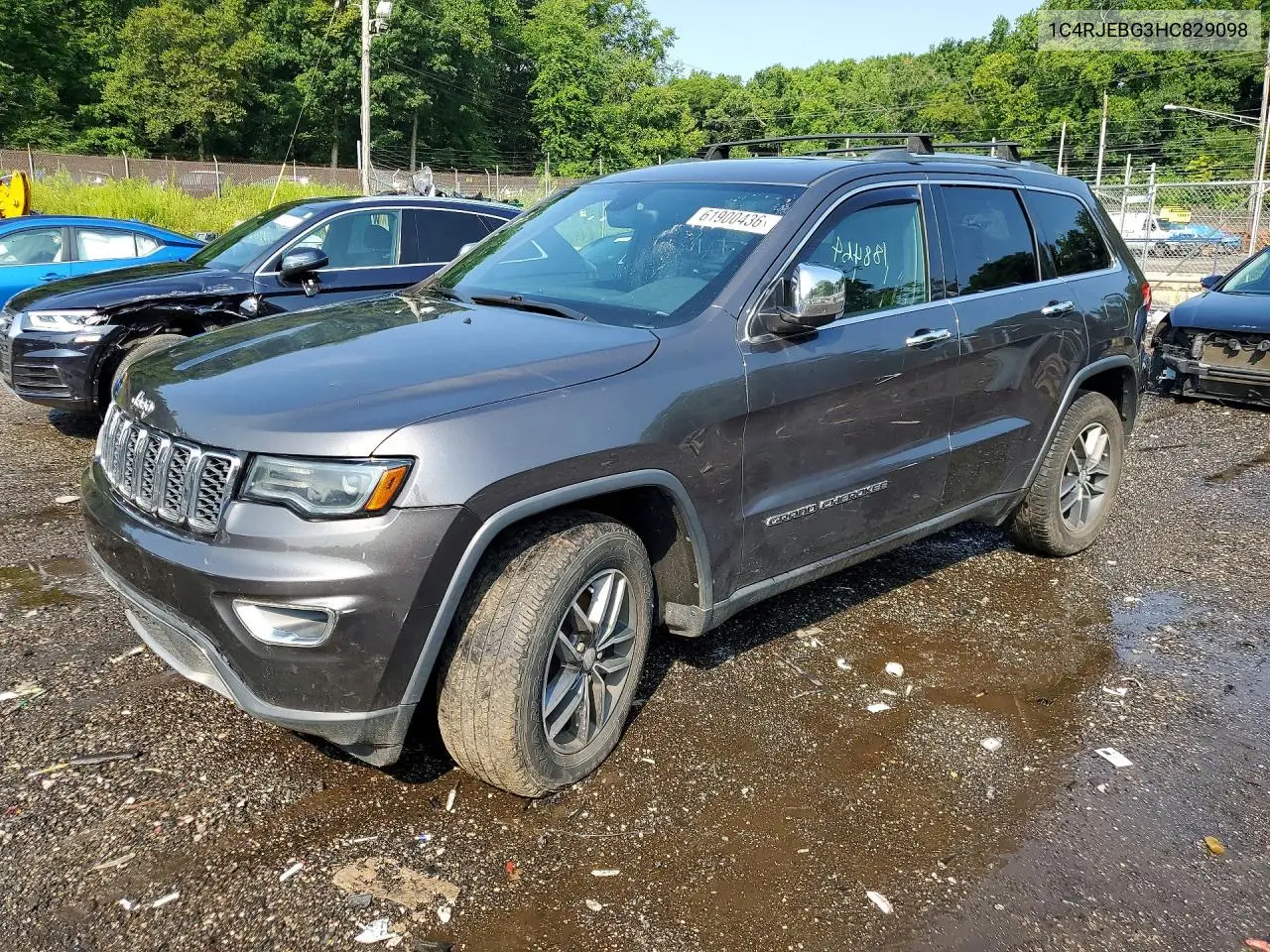 2017 Jeep Gran Cheor VIN: 1C4RJEBG3HC829098 Lot: 61900436