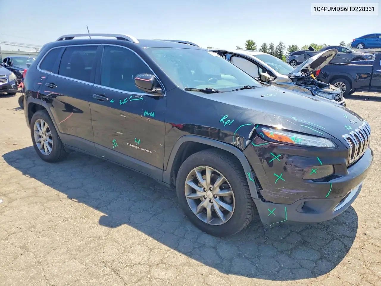 2017 Jeep Cherokee Limited VIN: 1C4PJMDS6HD228331 Lot: 61902126