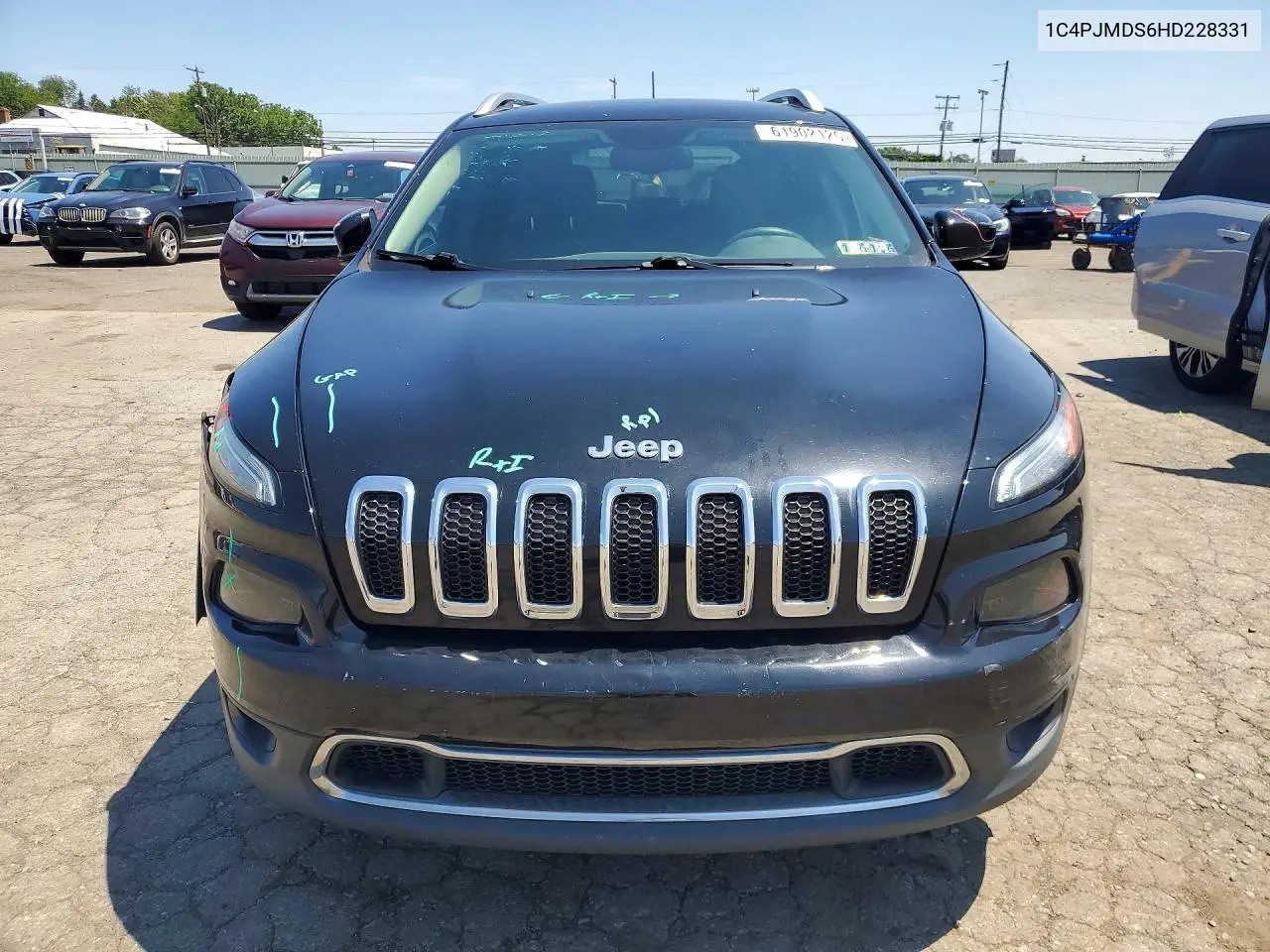 2017 Jeep Cherokee Limited VIN: 1C4PJMDS6HD228331 Lot: 61902126