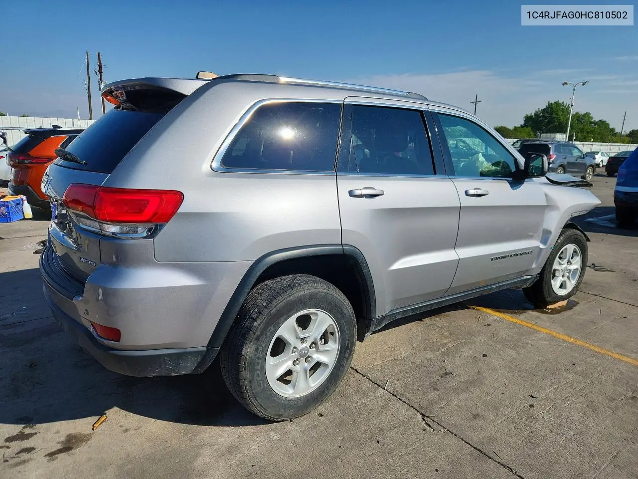 2017 Jeep Grand Cherokee Laredo VIN: 1C4RJFAG0HC810502 Lot: 62149906