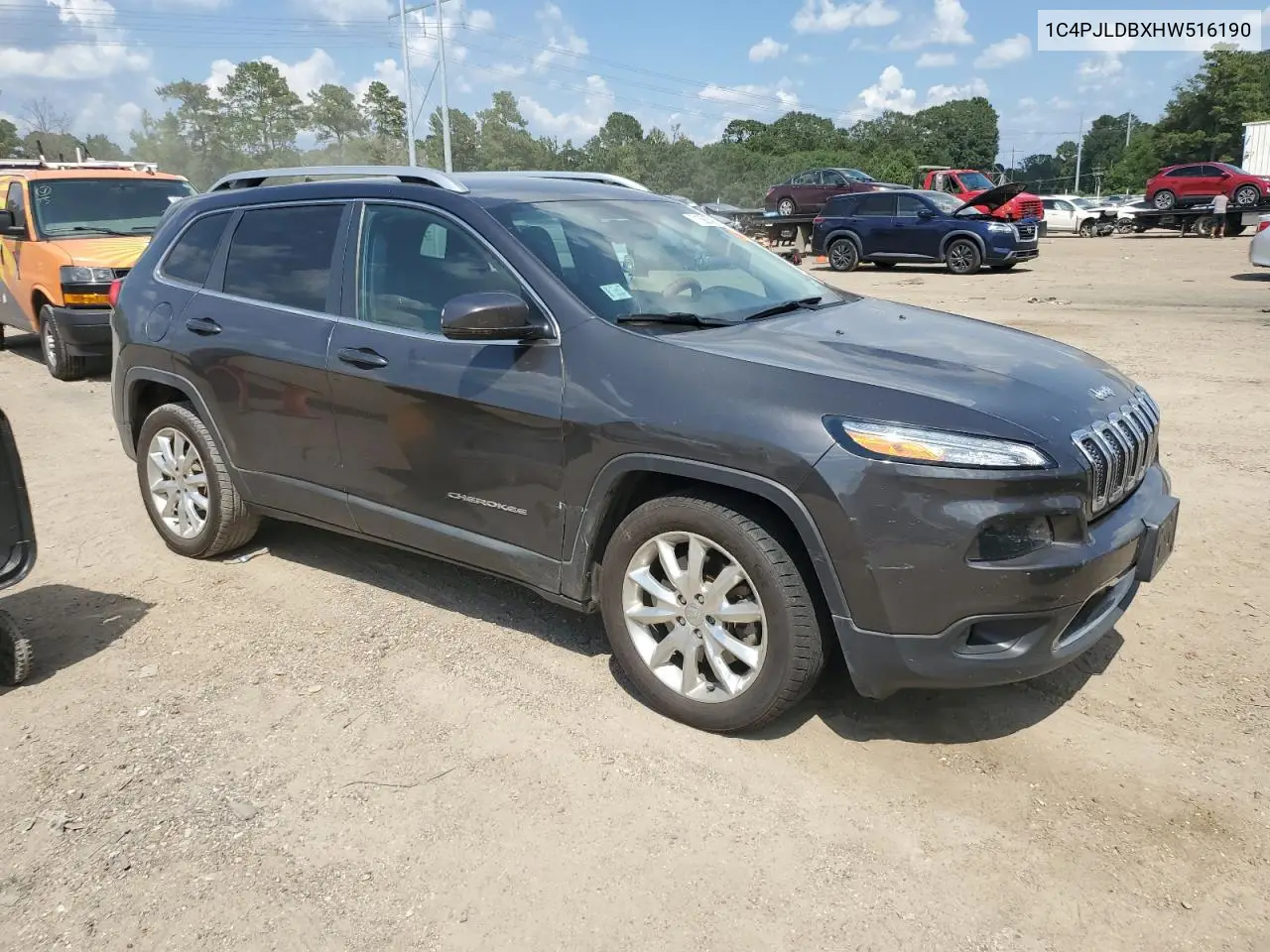 1C4PJLDBXHW516190 2017 Jeep Cherokee Limited