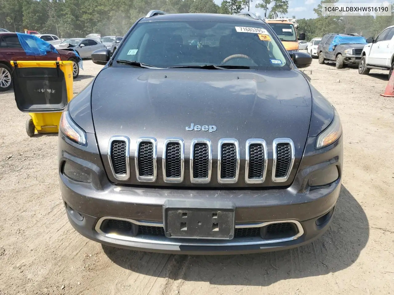 1C4PJLDBXHW516190 2017 Jeep Cherokee Limited