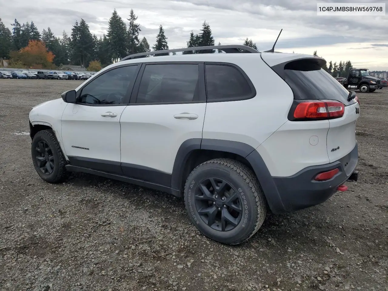 1C4PJMBS8HW569768 2017 Jeep Cherokee Trailhawk