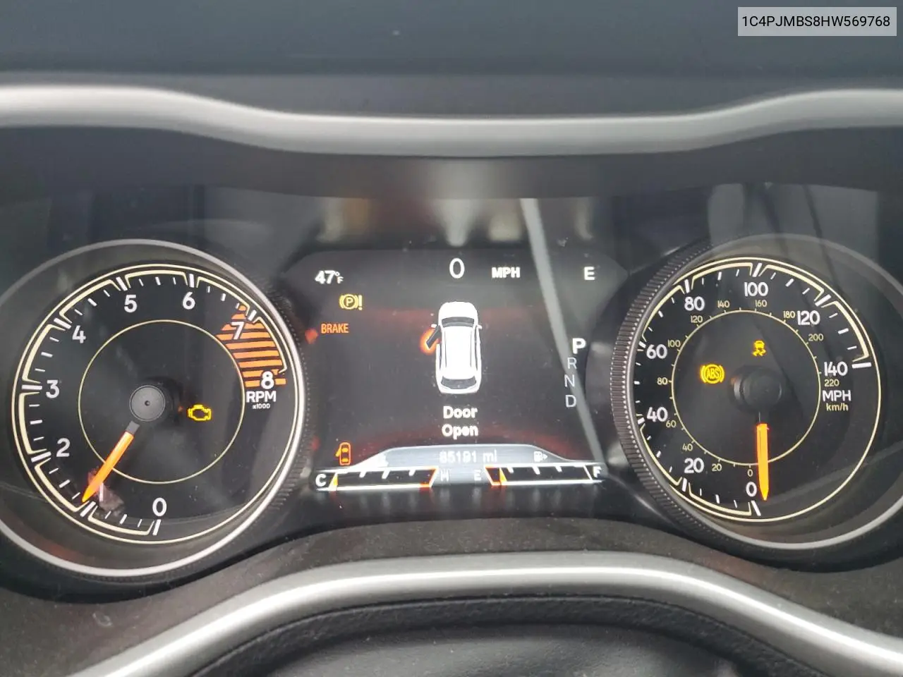 1C4PJMBS8HW569768 2017 Jeep Cherokee Trailhawk