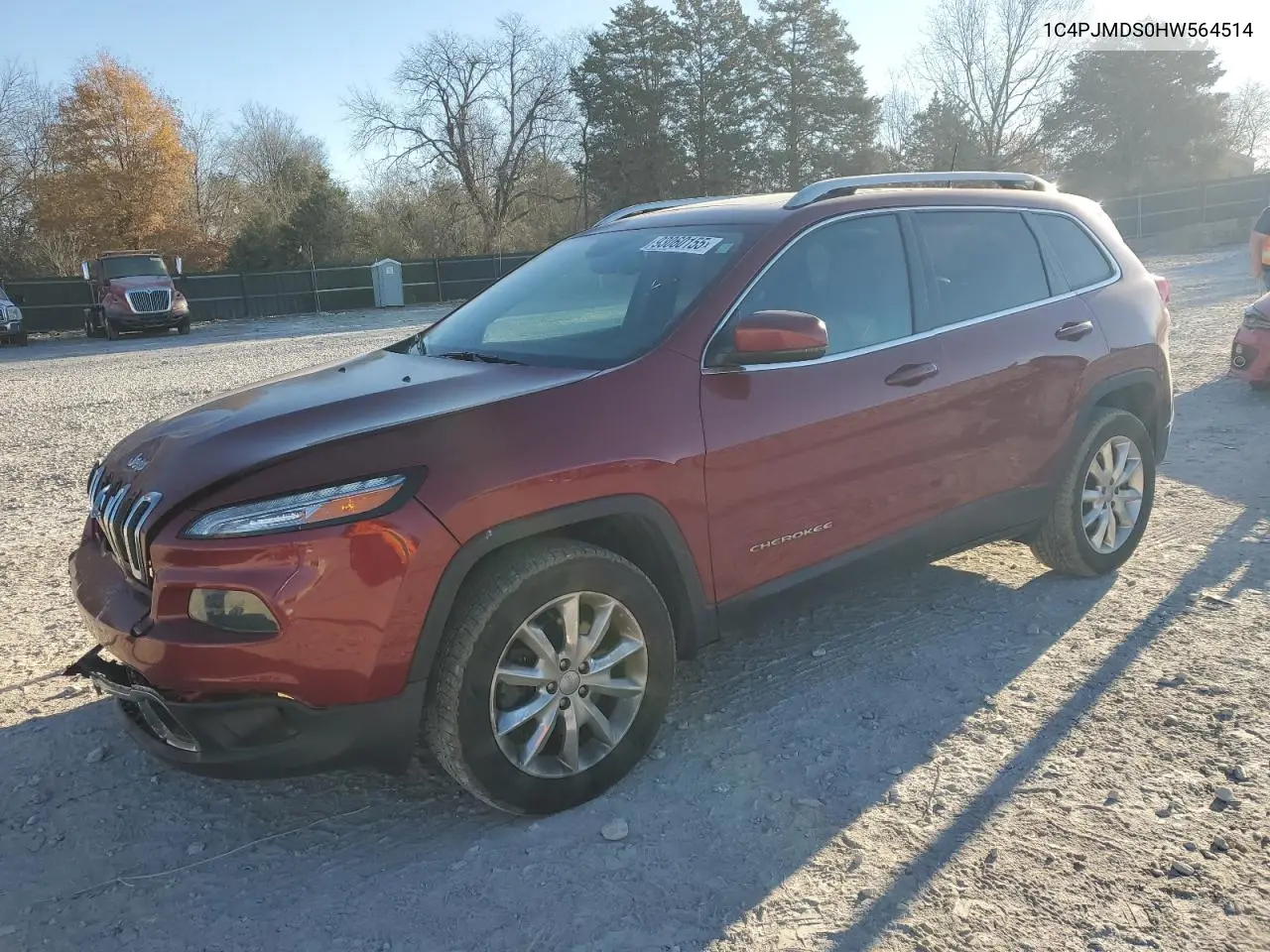 1C4PJMDS0HW564514 2017 Jeep Cherokee Limited