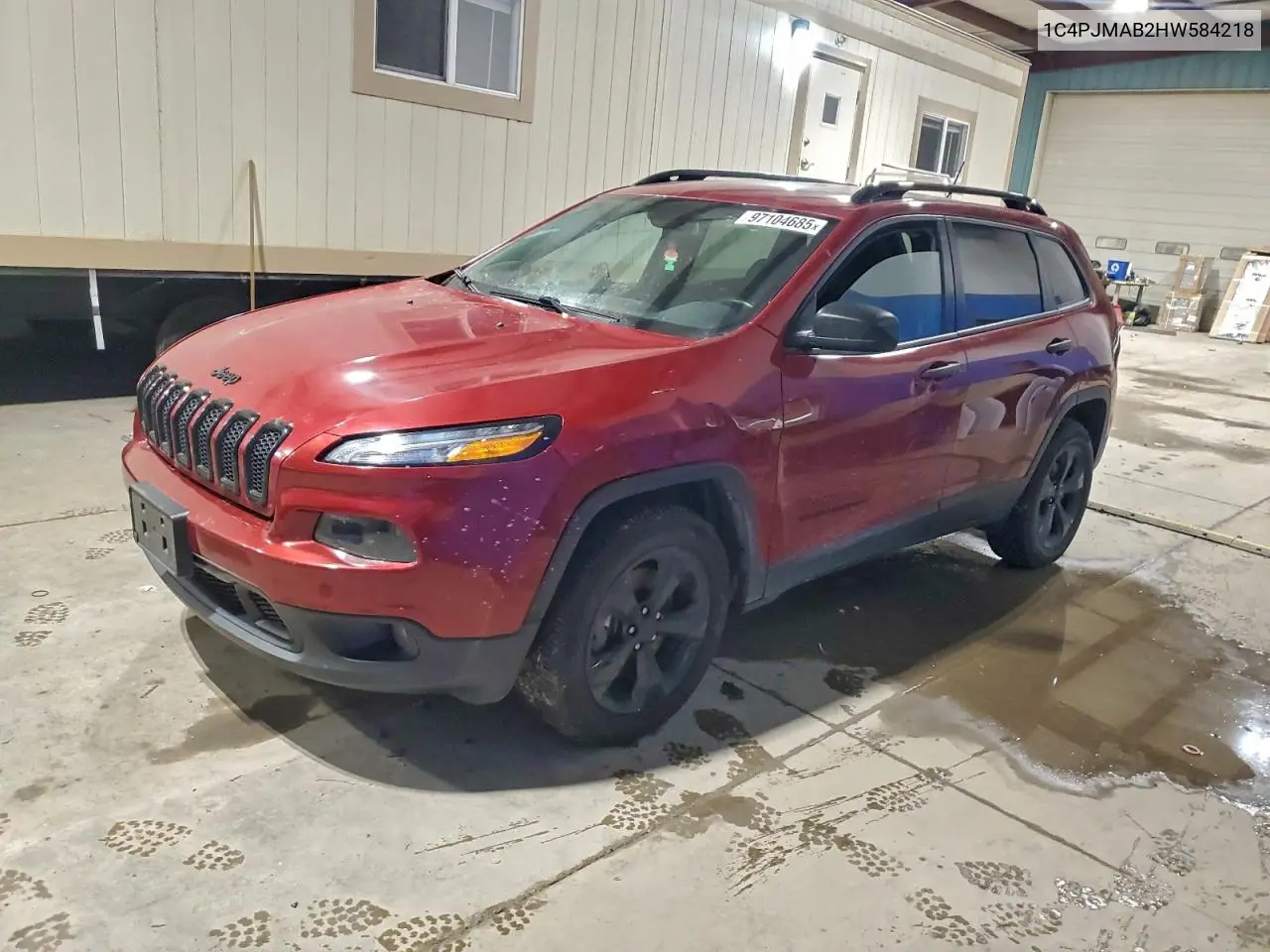 2017 Jeep Cherokee Sport VIN: 1C4PJMAB2HW584218 Lot: 97104685