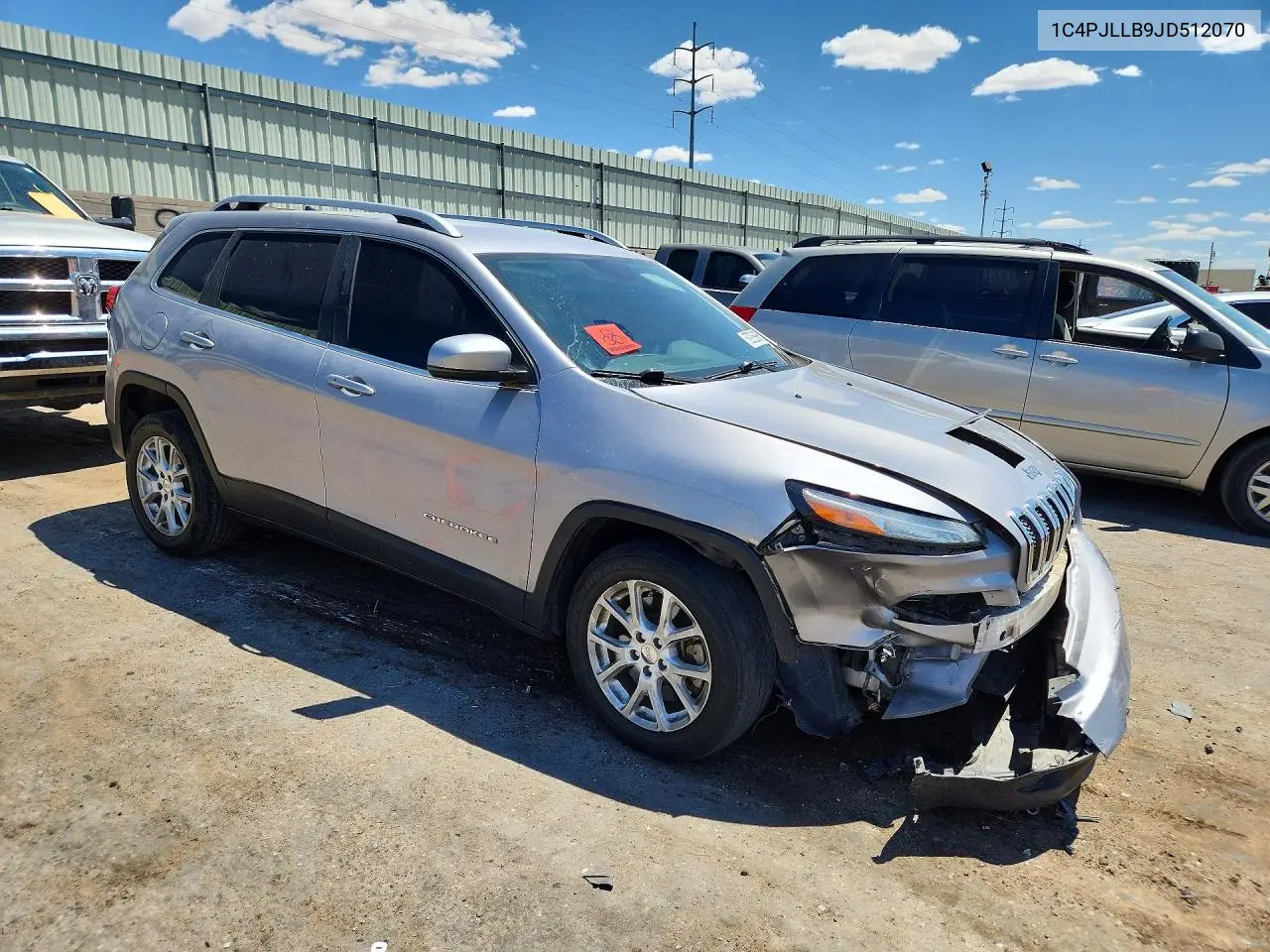 2018 Jeep Cherokee VIN: 1C4PJLLB9JD512070 Lot: 53905986