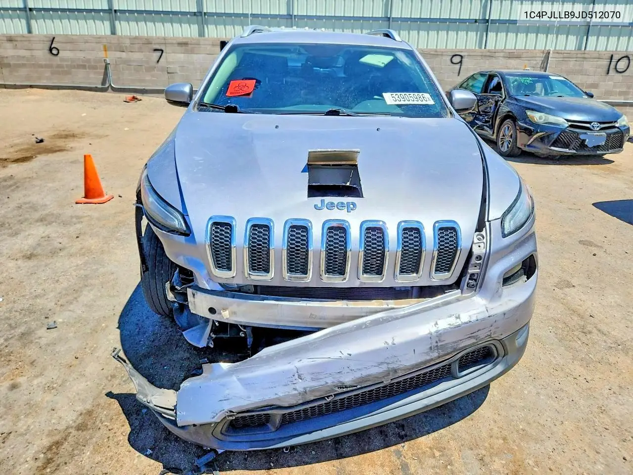 2018 Jeep Cherokee VIN: 1C4PJLLB9JD512070 Lot: 53905986