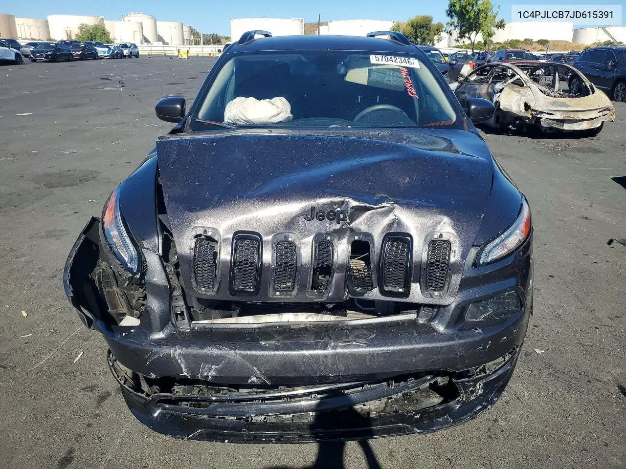 2018 Jeep Cherokee Latitude VIN: 1C4PJLCB7JD615391 Lot: 57042346