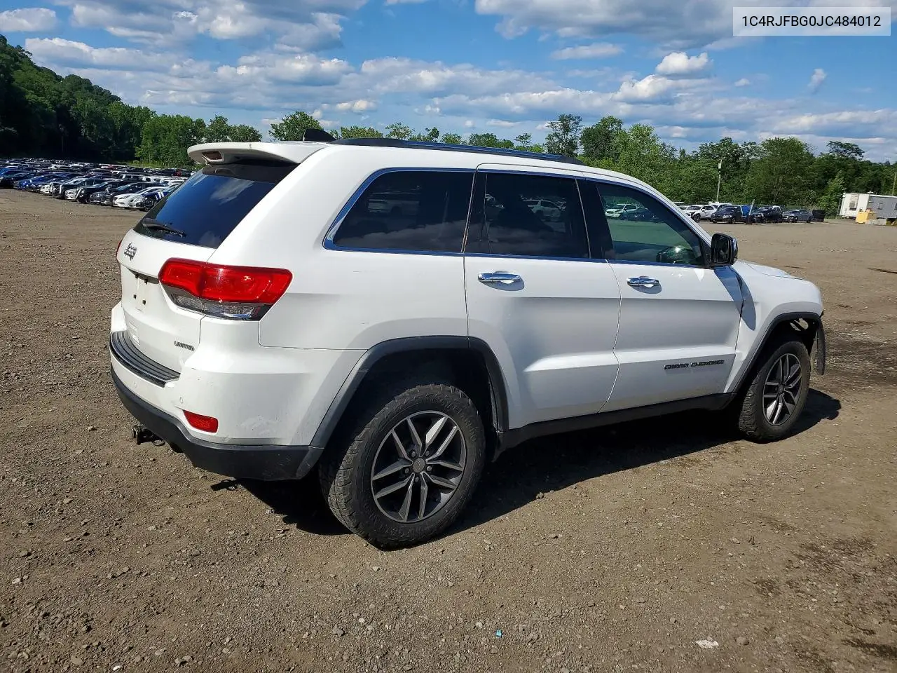 2018 Jeep Grand Cherokee Limited VIN: 1C4RJFBG0JC484012 Lot: 57896836