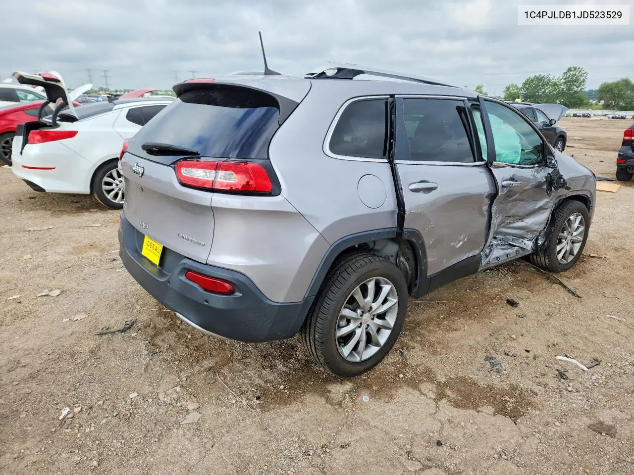 2018 Jeep Cherokee Limited VIN: 1C4PJLDB1JD523529 Lot: 59003366
