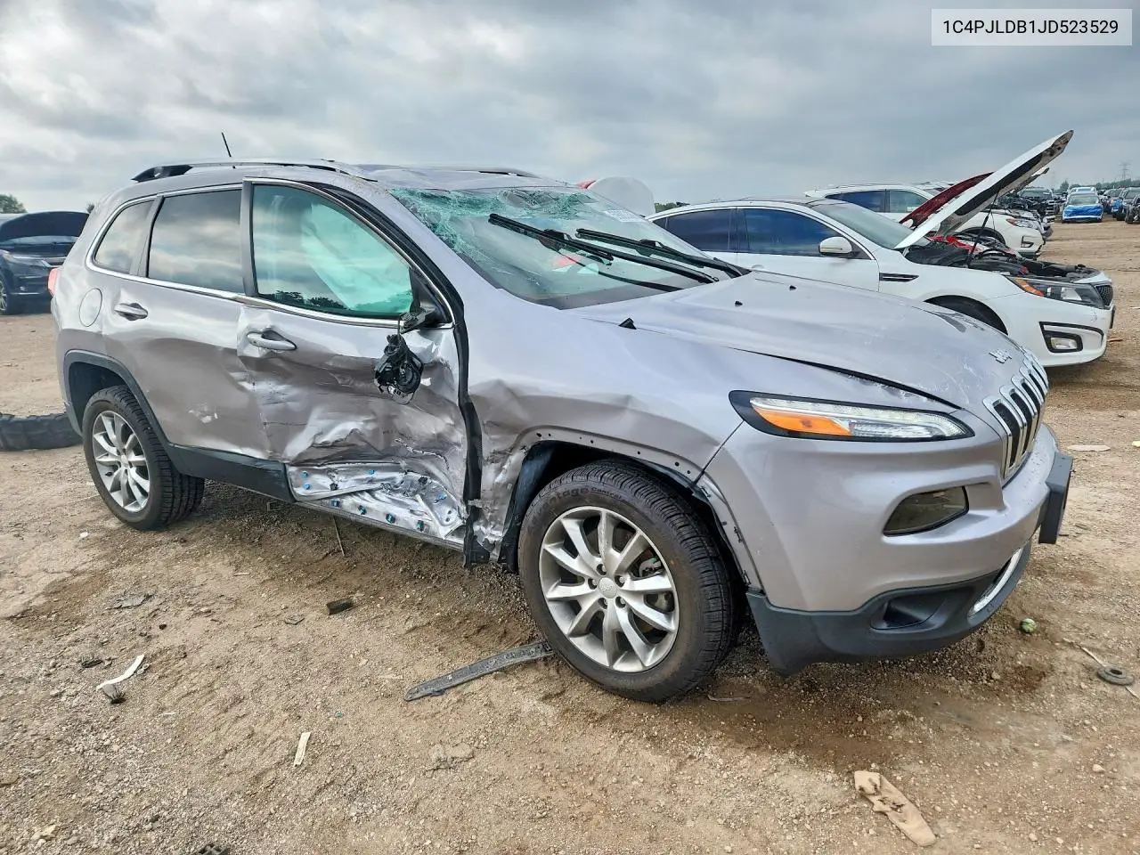 2018 Jeep Cherokee Limited VIN: 1C4PJLDB1JD523529 Lot: 59003366