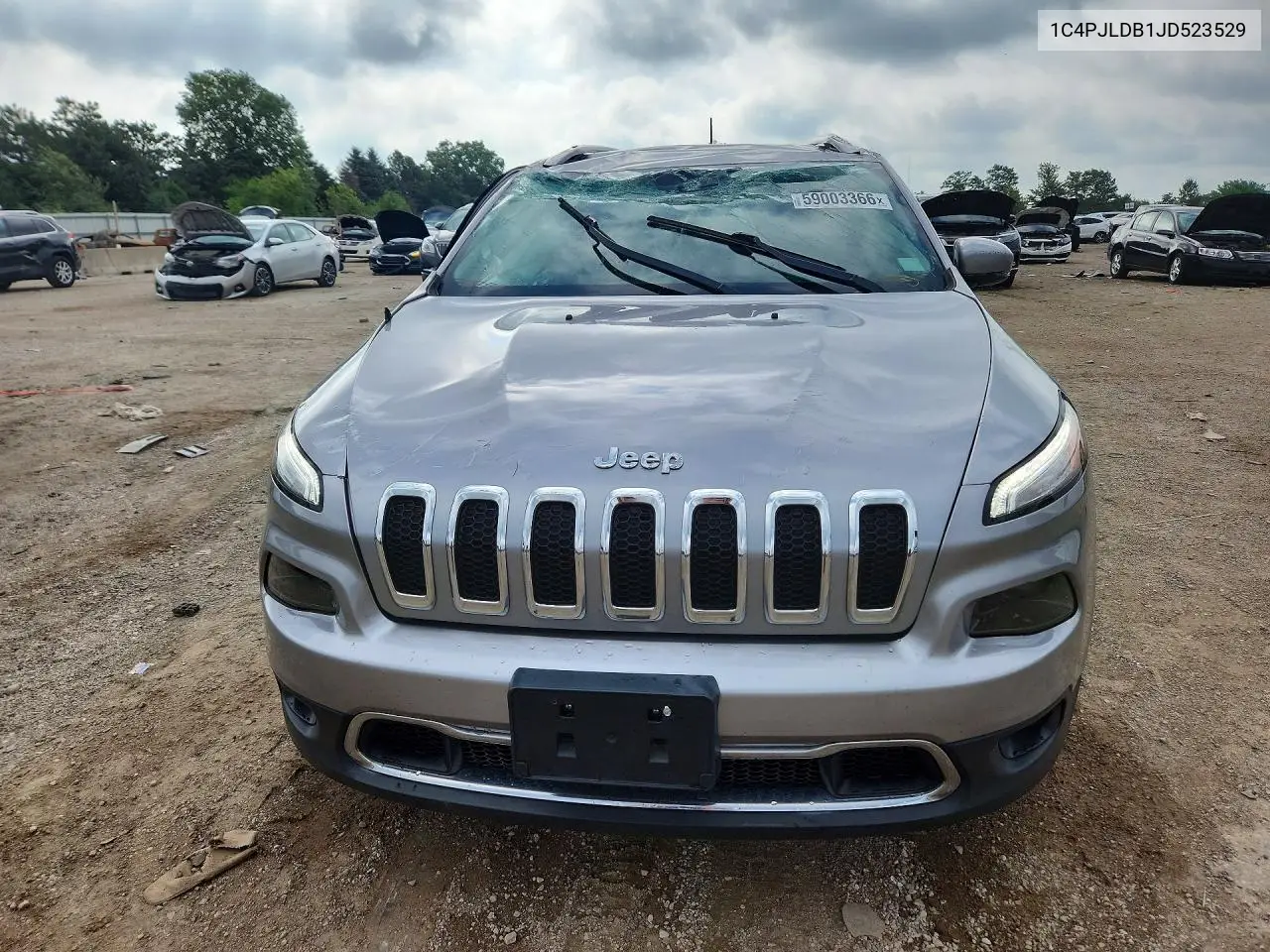 2018 Jeep Cherokee Limited VIN: 1C4PJLDB1JD523529 Lot: 59003366