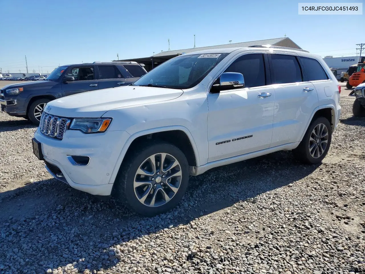 2018 Jeep Grand Cherokee Overland VIN: 1C4RJFCG0JC451493 Lot: 60145026