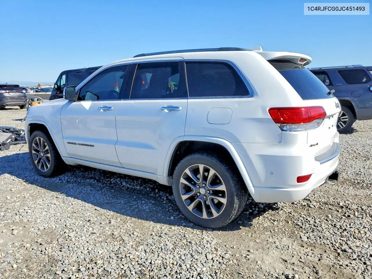 2018 Jeep Grand Cherokee Overland VIN: 1C4RJFCG0JC451493 Lot: 60145026