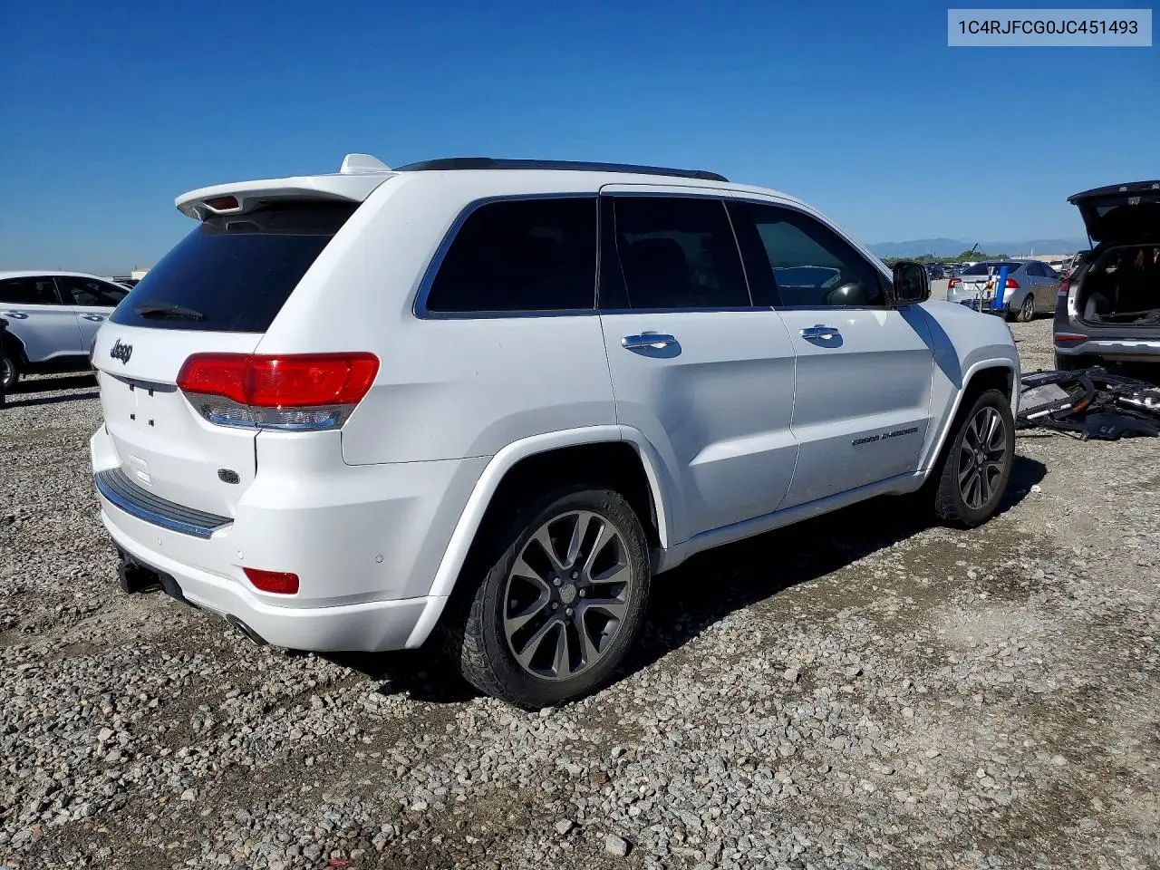 2018 Jeep Grand Cherokee Overland VIN: 1C4RJFCG0JC451493 Lot: 60145026