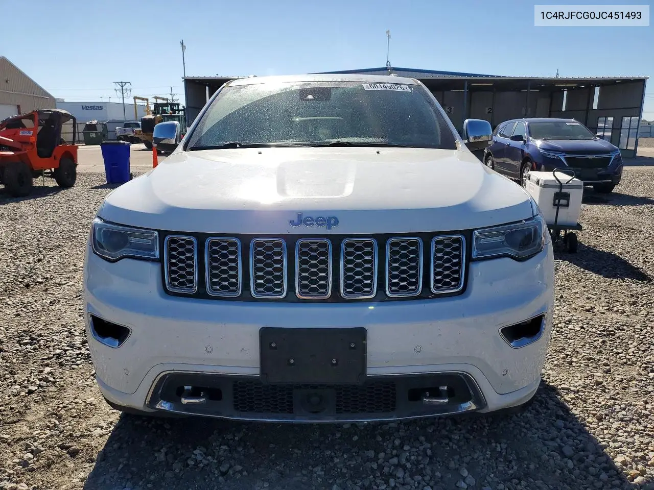 2018 Jeep Grand Cherokee Overland VIN: 1C4RJFCG0JC451493 Lot: 60145026