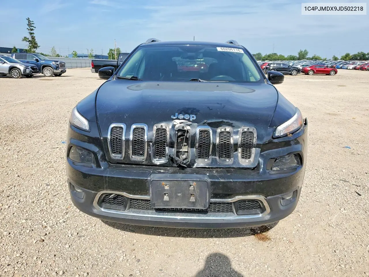 2018 Jeep Cherokee Limited VIN: 1C4PJMDX9JD502218 Lot: 60206116