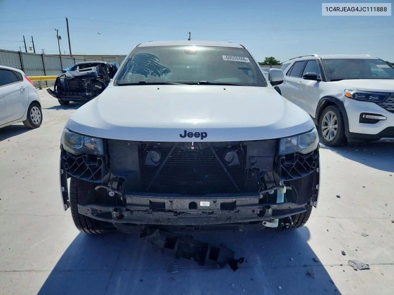 2018 Jeep Grand Cherokee Laredo VIN: 1C4RJEAG4JC111888 Lot: 60559466