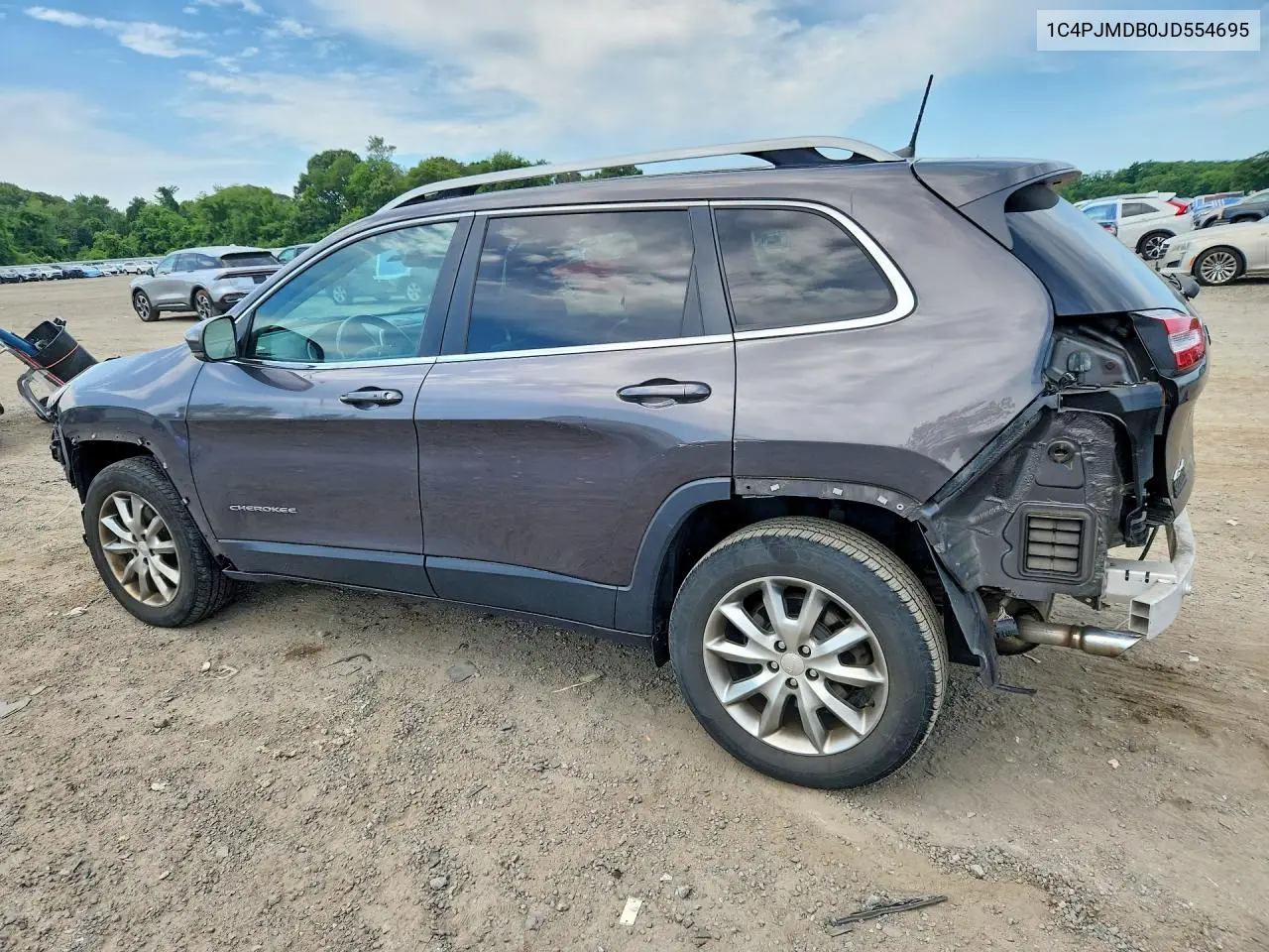 2018 Jeep Cherokee Limited VIN: 1C4PJMDB0JD554695 Lot: 61288206
