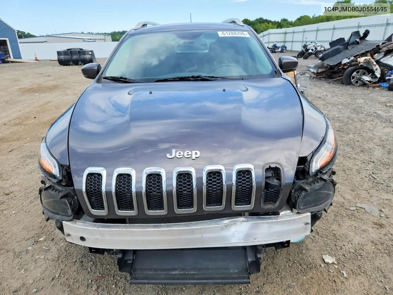 2018 Jeep Cherokee Limited VIN: 1C4PJMDB0JD554695 Lot: 61288206