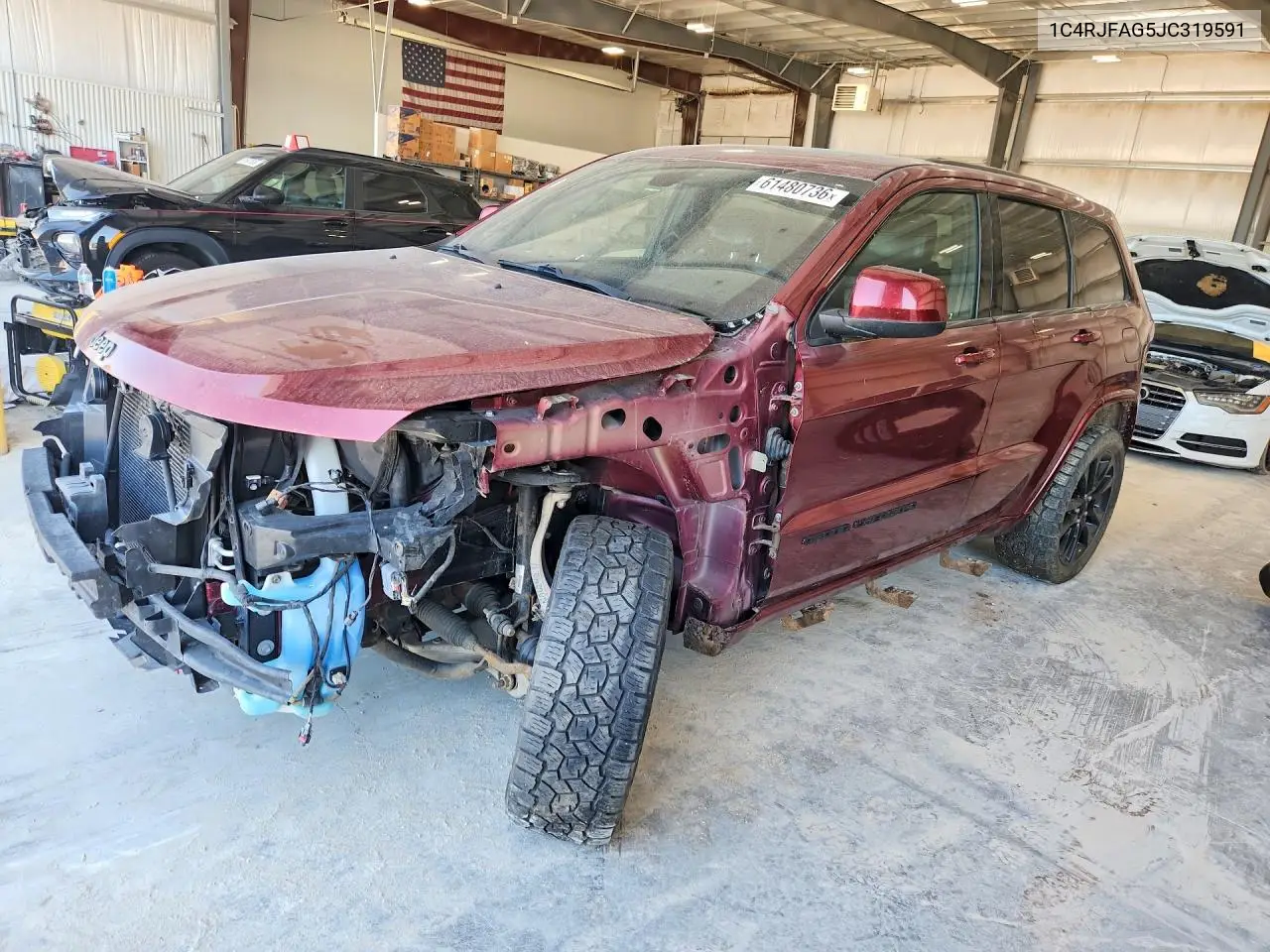 2018 Jeep Grand Cherokee Laredo VIN: 1C4RJFAG5JC319591 Lot: 61480736