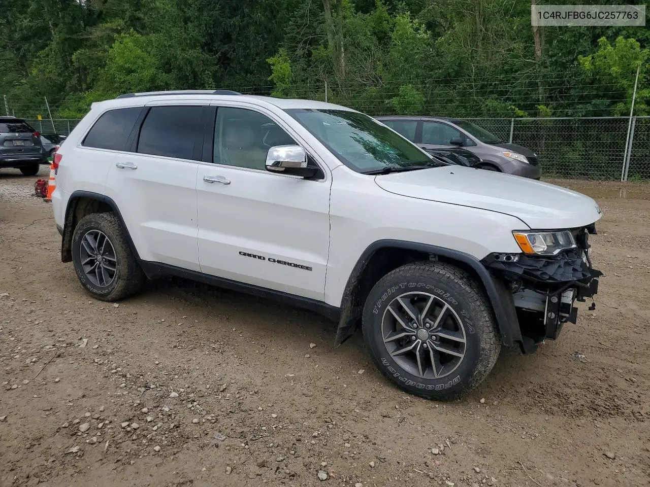 2018 Jeep Grand Cherokee Limited VIN: 1C4RJFBG6JC257763 Lot: 61723326