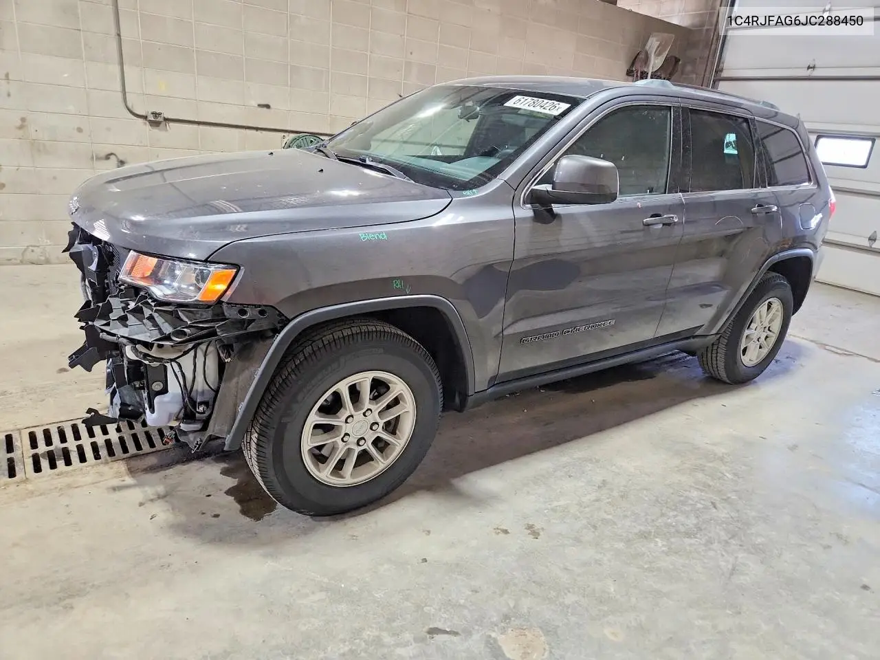 2018 Jeep Grand Cherokee Laredo VIN: 1C4RJFAG6JC288450 Lot: 61780426