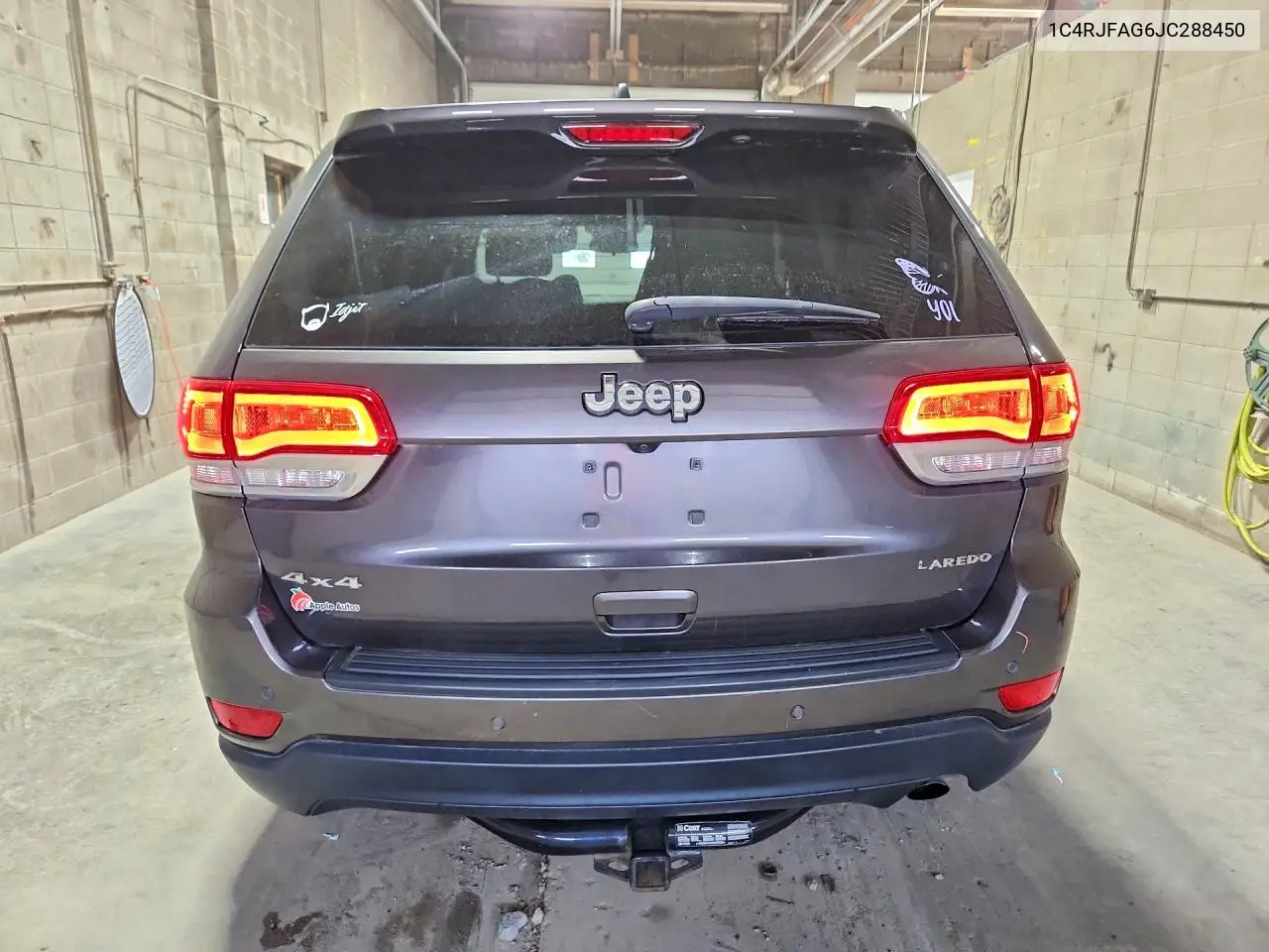 2018 Jeep Grand Cherokee Laredo VIN: 1C4RJFAG6JC288450 Lot: 61780426