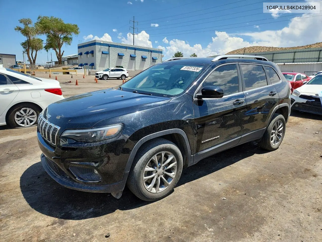 2019 Jep Cherokee L VIN: 1C4PJLLB4KD428904 Lot: 51637326