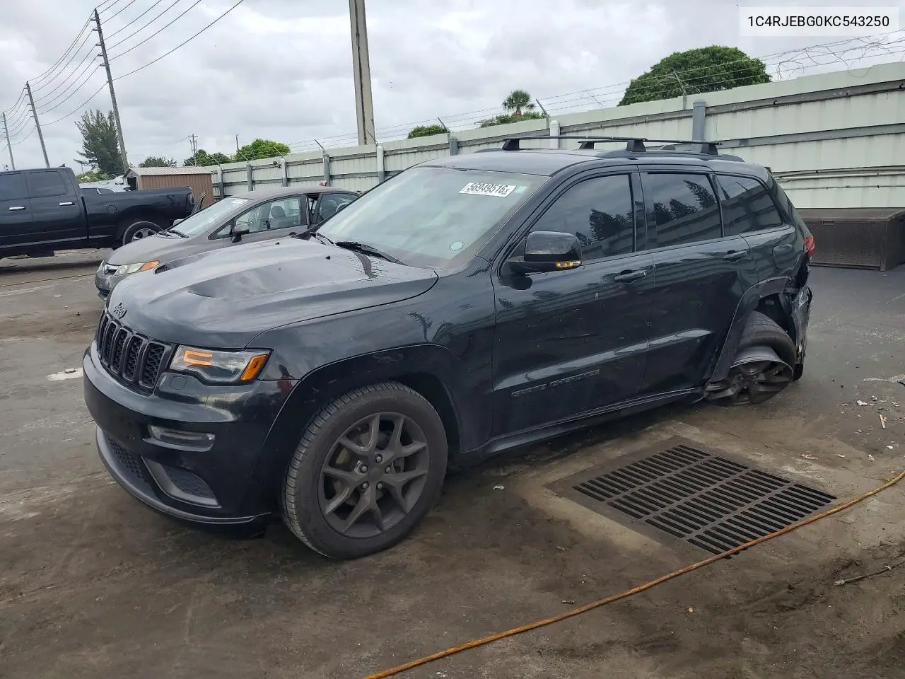 2019 Jeep Grand Cherokee Limited VIN: 1C4RJEBG0KC543250 Lot: 56949516