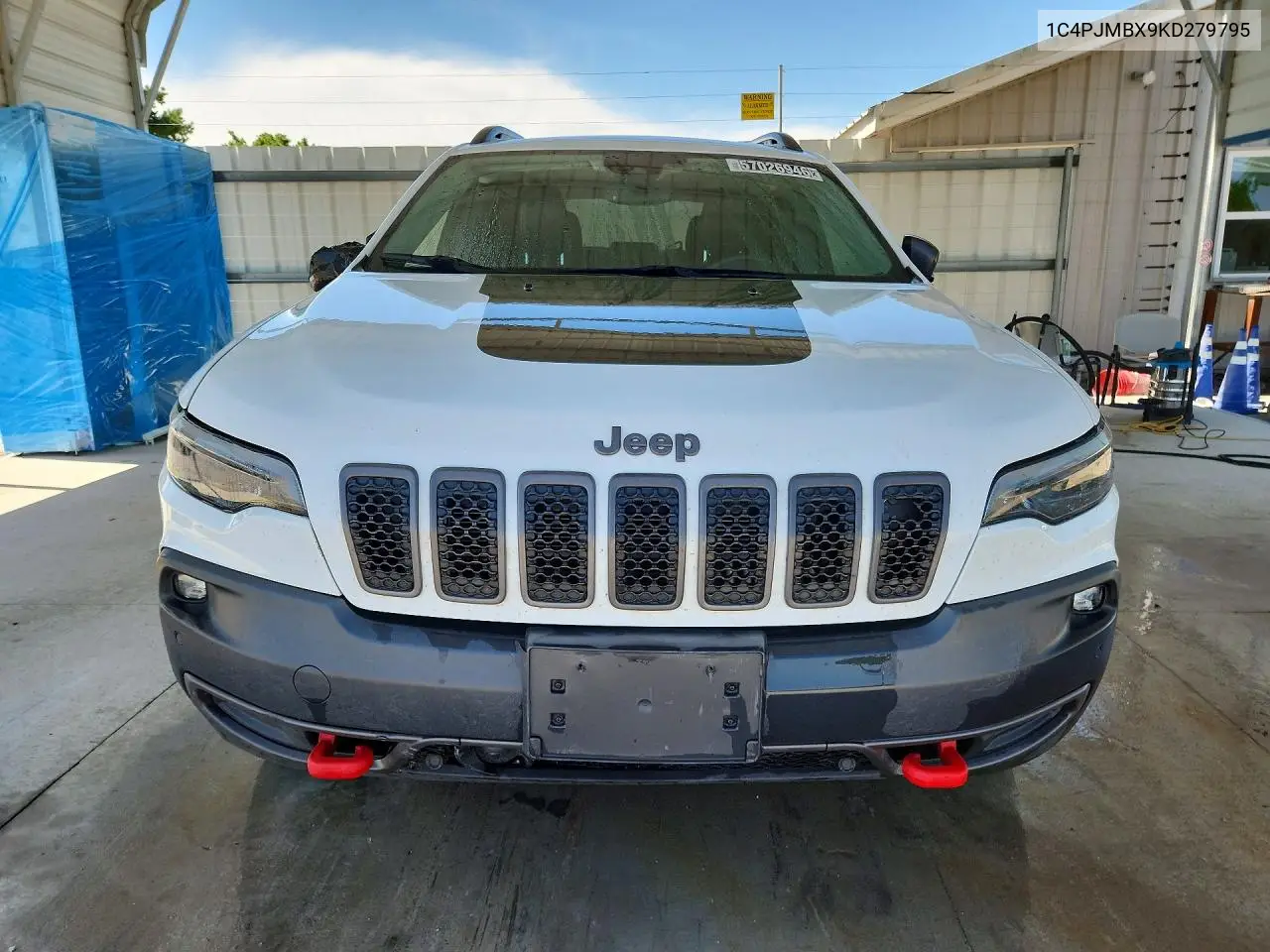 2019 Jeep Cherokee Trailhawk VIN: 1C4PJMBX9KD279795 Lot: 57026946