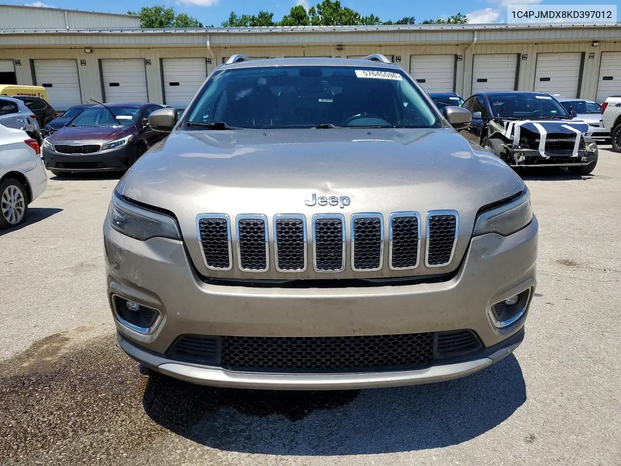 2019 Jeep Cherokee Limited VIN: 1C4PJMDX8KD397012 Lot: 57645596