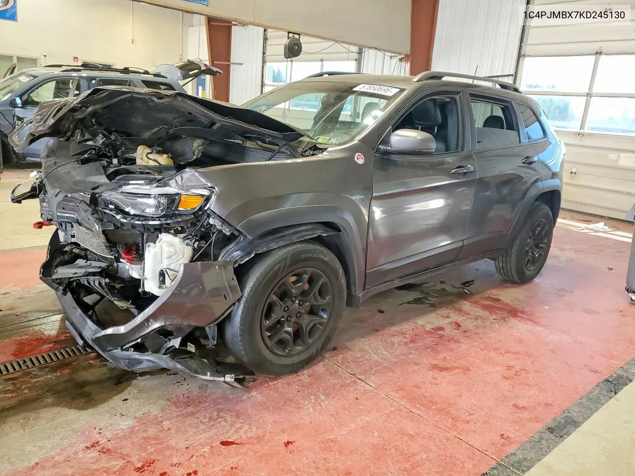 2019 Jeep Cherokee Trailhawk VIN: 1C4PJMBX7KD245130 Lot: 57850696