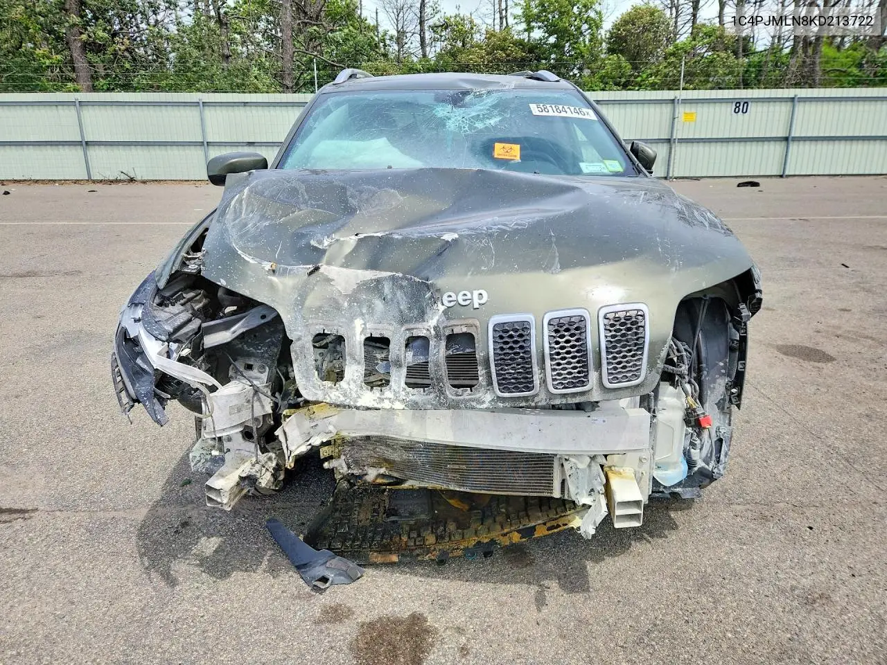 1C4PJMLN8KD213722 2019 Jeep Cherokee Latitude Plus