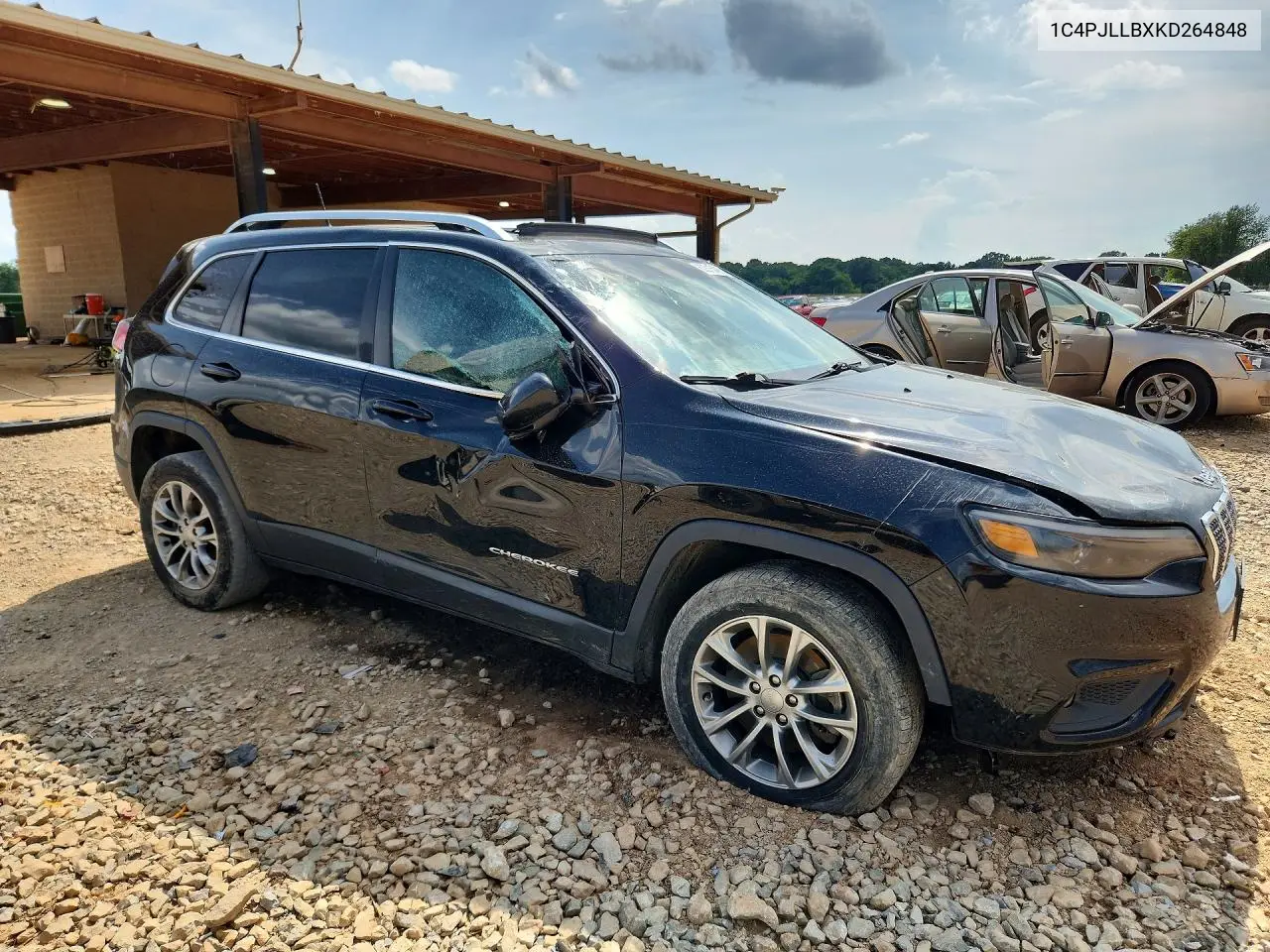 2019 Jeep Cherokee Latitude Plus VIN: 1C4PJLLBXKD264848 Lot: 60315486