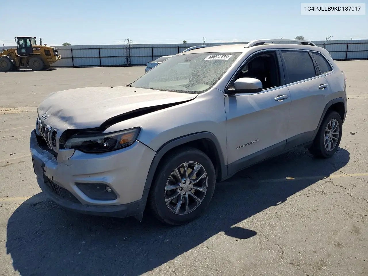 2019 Jeep Cherokee Latitude Plus VIN: 1C4PJLLB9KD187017 Lot: 60694976