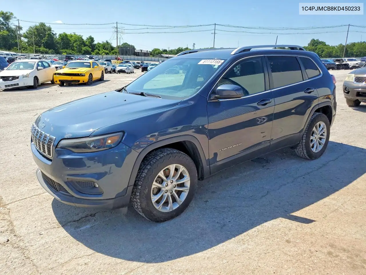 2019 Jeep Cherokee Latitude VIN: 1C4PJMCB8KD450233 Lot: 61113166