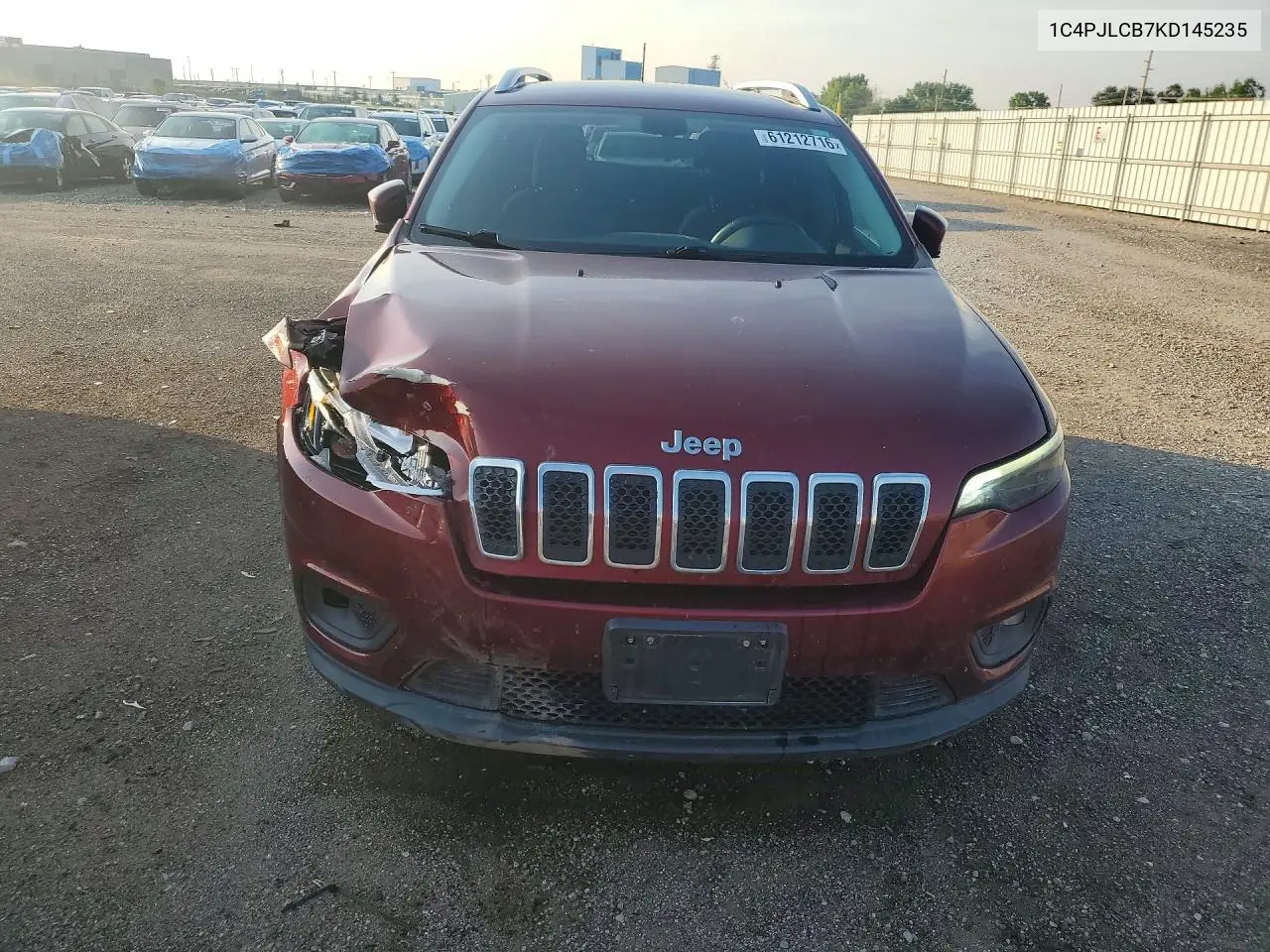 2019 Jeep Cherokee Latitude VIN: 1C4PJLCB7KD145235 Lot: 61212716