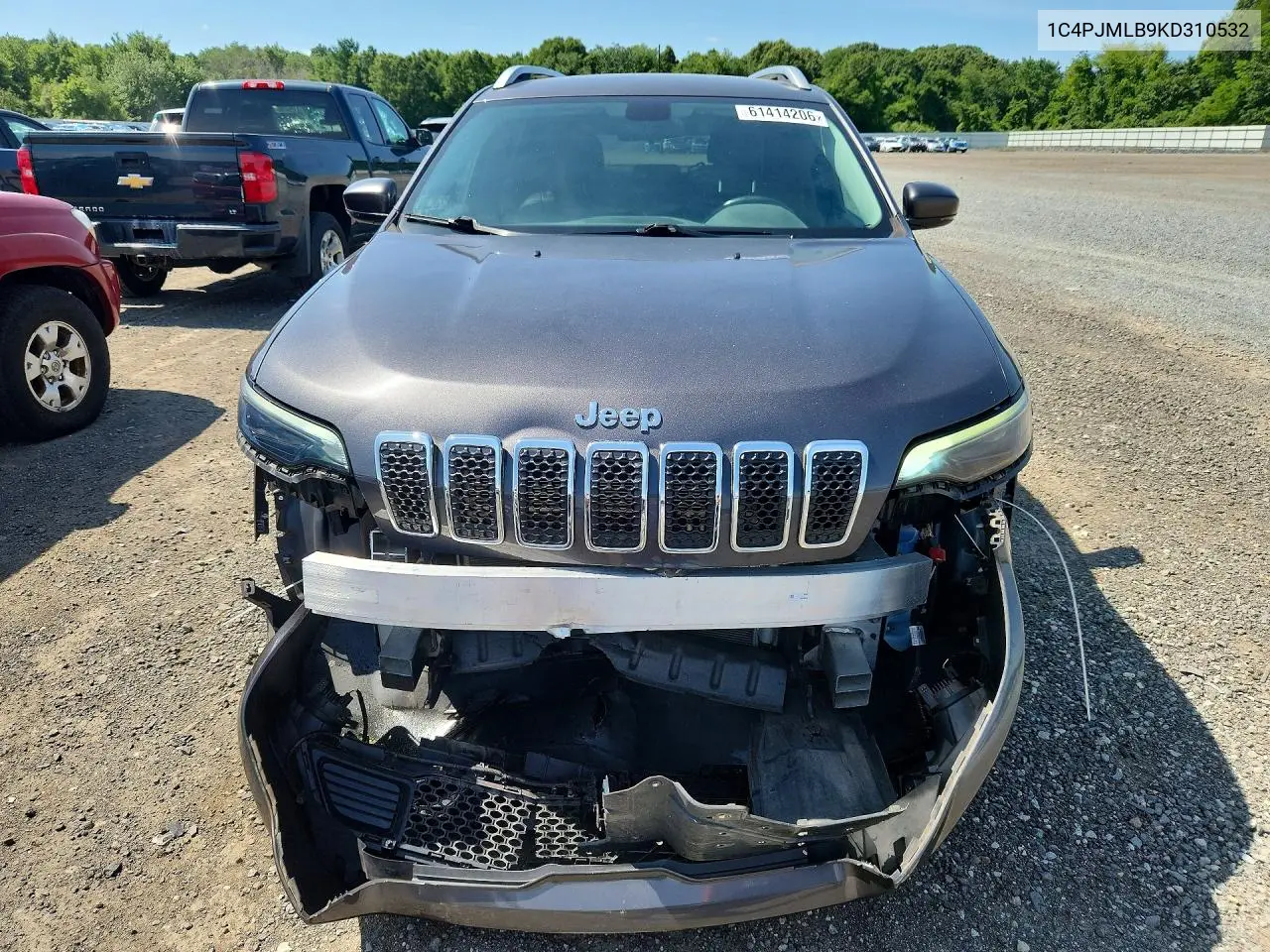 2019 Jeep Cherokee Latitude Plus VIN: 1C4PJMLB9KD310532 Lot: 61414206