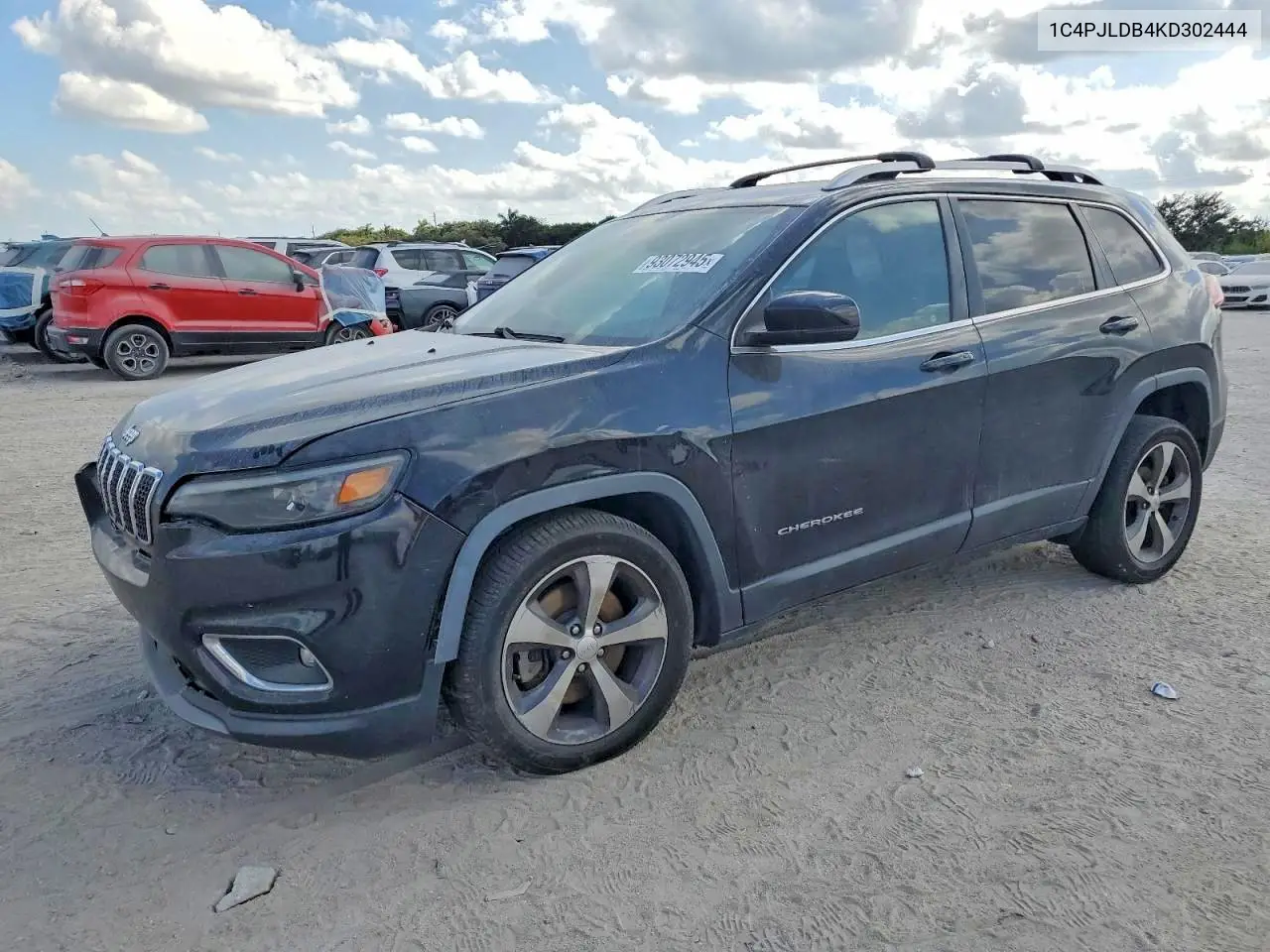 2019 Jeep Cherokee Limited VIN: 1C4PJLDB4KD302444 Lot: 61640276