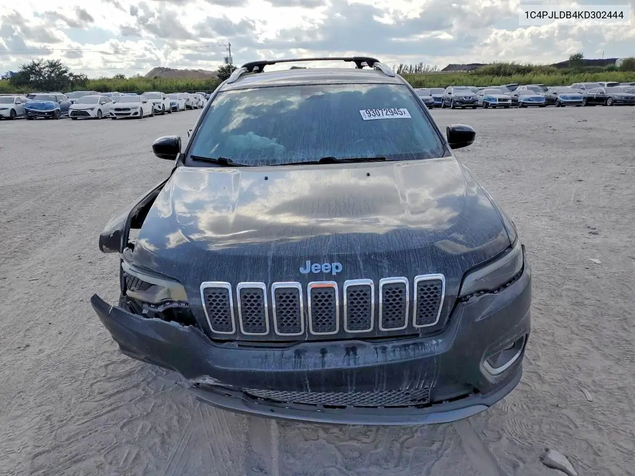 2019 Jeep Cherokee Limited VIN: 1C4PJLDB4KD302444 Lot: 61640276