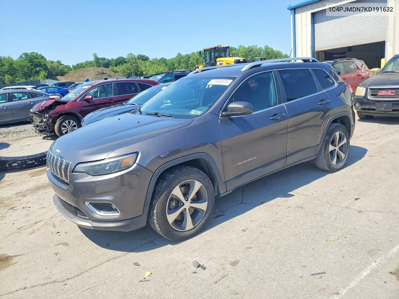 2019 Jeep Cherokee Limited VIN: 1C4PJMDN7KD191632 Lot: 61694976